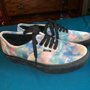 Limited edition Tie dye vans. Woman’s size 9.5